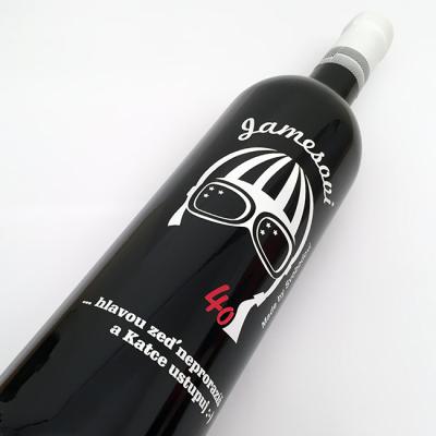 Narozeninová - hloubkové pískování a barvení skla