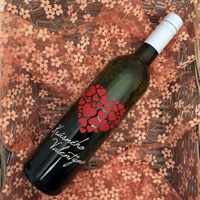 Valentýn - hloubkové pískování a barvení skla