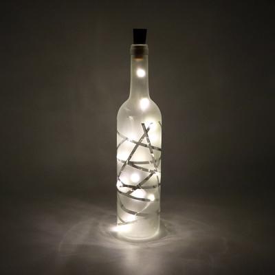 Svítící láhev - pískování skla