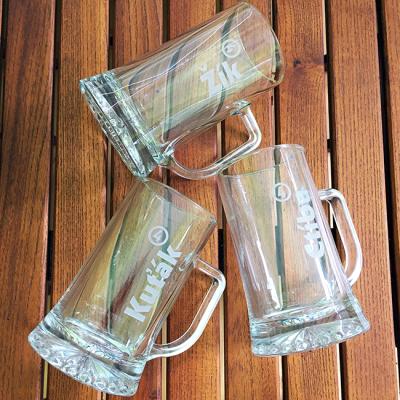 Půllitry jako dárek - hloubkové pískování skla