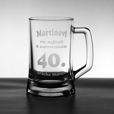 Pískování k narozeninám - pískování skla