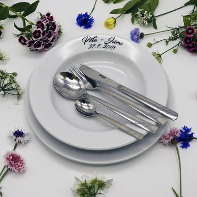 Svatební sada - pískování skla, porcelánu