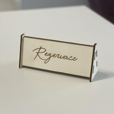 Rezervace - značení a řezání laserem