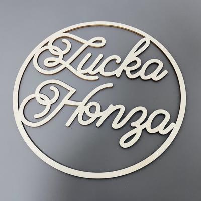 Svatební dekorace - značení a řezání laserem