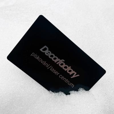 Kovové vizitky - Řezání a značení laserem
